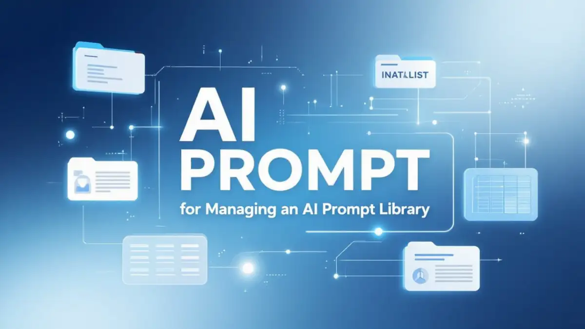 Best practices to manage an AI prompt library
