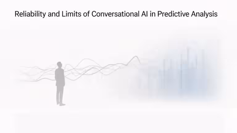 Predictive analytics with conversational AI reliability bias and measurable limits